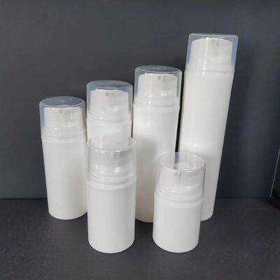 Leeg 30 ml Mini Transparent Vacuum ABS Plastic Lotion Flasje met Witte Airless Pump Cap