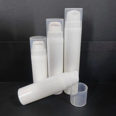 Cosmetische verpakking 30 ml luchtloze pompfles Wit plastic fles lotion pomp PP fles