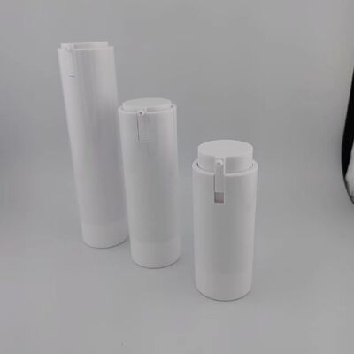 Cosmetische verpakking 30 ml luchtloze pompfles Wit plastic fles lotion pomp PP fles