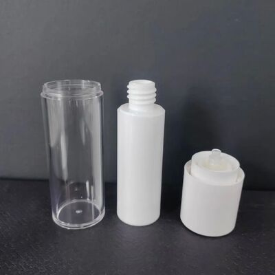 Zonnebrandcrème Container 30 ml Squeeze Pump Zonnebrandcrème Fles Cosmetica Eivormige Plastic Custom Leeg Zonnebrandcrème Wit