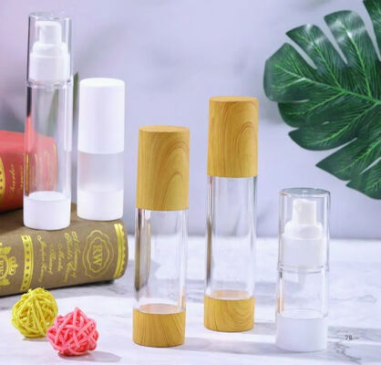 Plastic PP lege cosmetische luchtloze pomp lotion serum fles K25-1 10 ml 15 ml