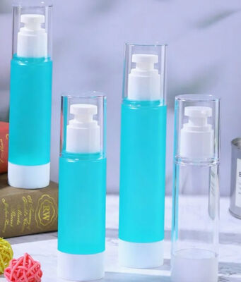Plastic PP lege cosmetische luchtloze pomp lotion serum fles K25-1 10 ml 15 ml