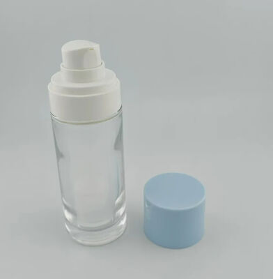 Glazen airless lotionpompfles Serumdispenser 15 ml 30 ml 50 ml
