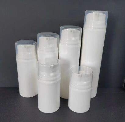 Ronde glazen fles met lotion pomp spray crème glazen cosmetische fles met pomp