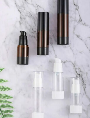 Lege airless pompflessen voor lotion-huidverzorging met pompsproeier