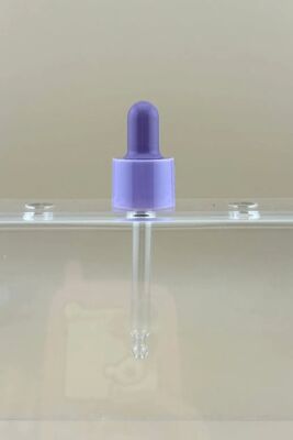 Op maat gemaakte 18/412 essentiële olie fles Glas pipet drupper Plastic PP glad drupper