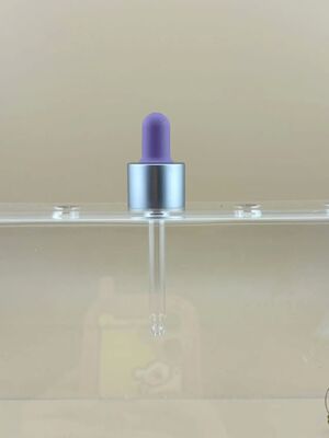 Custom 18/412 Matte rubber dropper cap voor plastic essentiële oliefles
