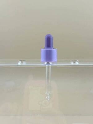 Custom 18/412 Matte rubber dropper cap voor plastic essentiële oliefles
