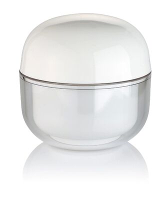 OEM Wit PP 30g Creme Cosmetic Ronde pot met dop voor cosmetica