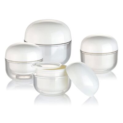 OEM Wit PP 30g Creme Cosmetic Ronde pot met dop voor cosmetica