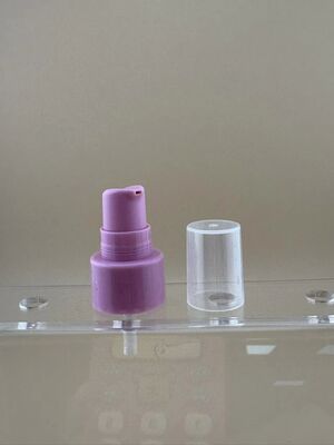 Lotionbehandelingspomp met halve dop paarse cosmetische verpakking 20/410 crèmepomp