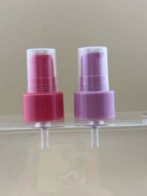Lotionbehandelingspomp met halve dop paarse cosmetische verpakking 20/410 crèmepomp