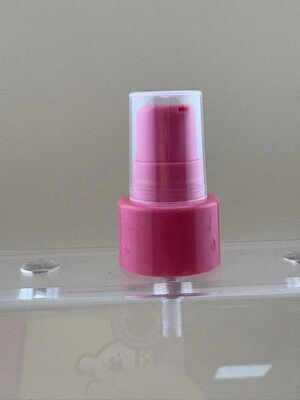 Cosmetische roze lotion crème behandeling pomp 20/410 voor huidverzorging essentiële olie glazen fles