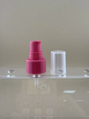 Cosmetische roze lotion crème behandeling pomp 20/410 voor huidverzorging essentiële olie glazen fles