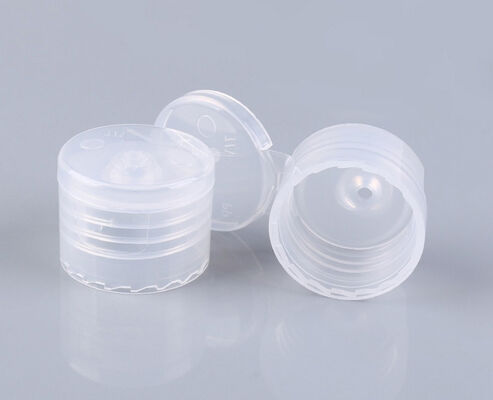 Glad oppervlak flesdeksel 24 28 mm knijpshampoofles plastic flip-dop