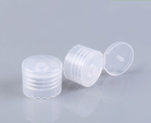 Glad oppervlak flesdeksel 24 28 mm knijpshampoofles plastic flip-dop