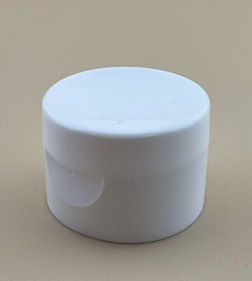 Witte cosmetische fleskap 28 mm fleskap rond plastic voor handwasmiddel