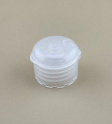 Witte cosmetische fleskap 28 mm fleskap rond plastic voor handwasmiddel