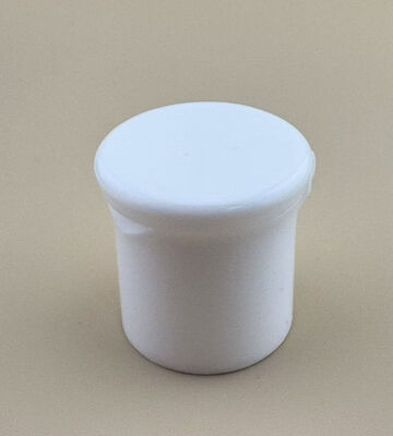 Witte cosmetische fleskap 28 mm fleskap rond plastic voor handwasmiddel