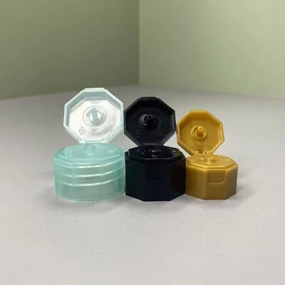 Octagonvorm 24mm Flip Top Caps Plastic Speciale vorm Snap Caps