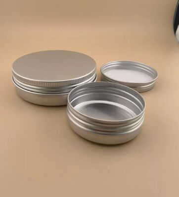 Aluminium lipbalsemvatkas 50 ml 60 ml Aluminium tinvaten 60 gram 100 ml Aluminium kaars pot voor thee