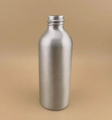 Nieuwe luxe heldere zilveren aluminium flessen van hoge kwaliteit cosmetische aluminium flessen