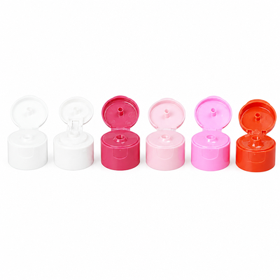 Nieuw ontwerp 24 mm plastic flip top cap 24-410 douche gel fles doppen