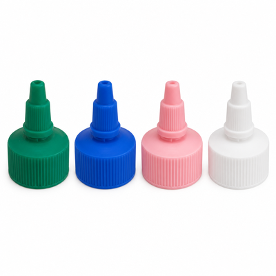 Witte plastic geribbelde gelei-dop voor verfpotten