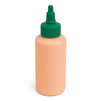 Witte plastic geribbelde gelei-dop voor verfpotten