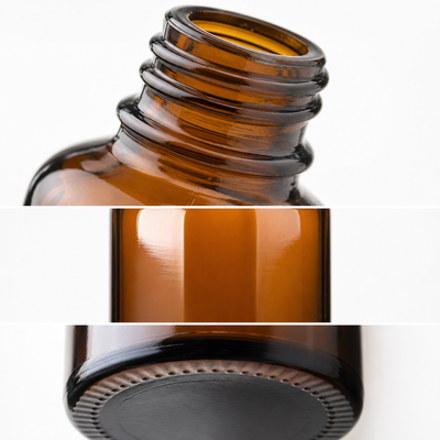 Cosmetische verpakking Essentiële oliefles Amber glasfles