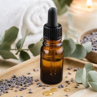 Cosmetische verpakking Essentiële oliefles Amber glasfles