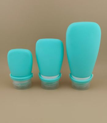 Cyan Navulcontainer Siliconen Reisflessen K1400 voor Huidverzorging