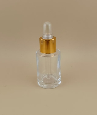 Persoonlijke dropper fles lotion dispenser pomp voor gezicht essence met gele schroef deksel en kleine grootte