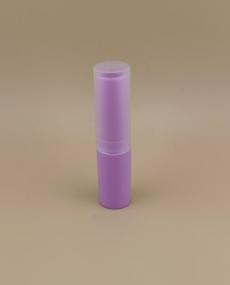 Paarse Kleine Lipbalsemverpakking met Transparante Geribbelde Deksel voor Lippenstiften