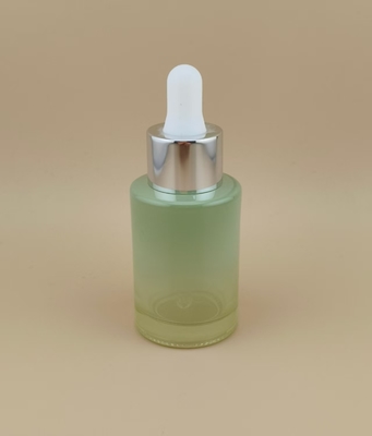 Nieuw Design Heldere Geleidelijke Verandering Matcha Groen Gladde Ronde Druppelfles K-GBL30 voor Essence