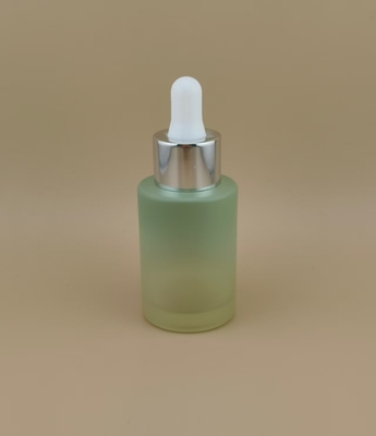 Nieuw Design Heldere Geleidelijke Verandering Matcha Groen Matte Ronde Druppelfles K-GBL30 voor Essence