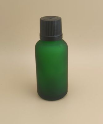 Zacht Ontworpen Matte Transparante Donkergroene Gladde Glazen Fles voor Essence