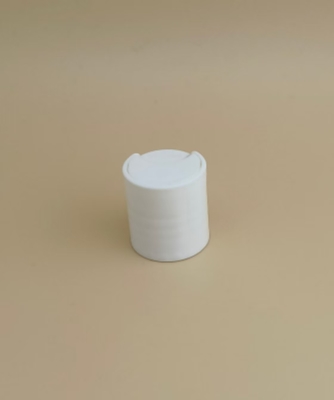 Kleine witte ronde plastic gladde dop voor huidverzorgingsflessen
