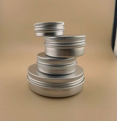 Aluminium lipbalsemvatkas 50 ml 60 ml Aluminium tinvaten 60 gram 100 ml Aluminium kaars pot voor thee